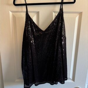 NWT Sequin Spaghetti Strap Top